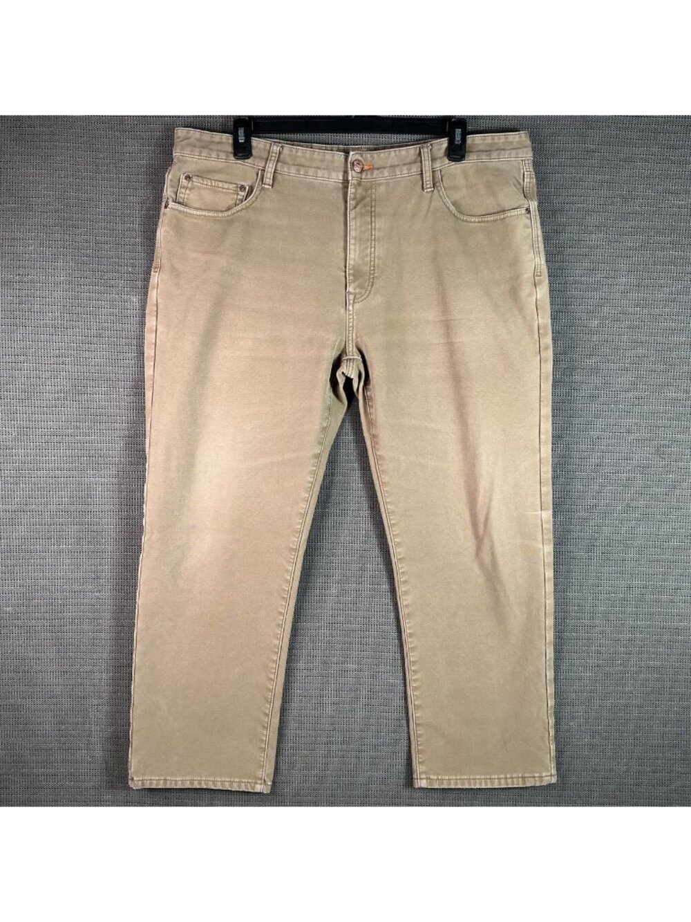 Weatherproof Vintage Men's Regular Fit Khaki Pants W42 L30 Cotton Blend